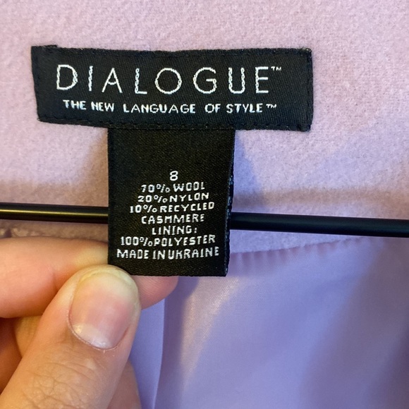 Dialogue lilac wool cashmere blend jacket - Picture 4 of 4
